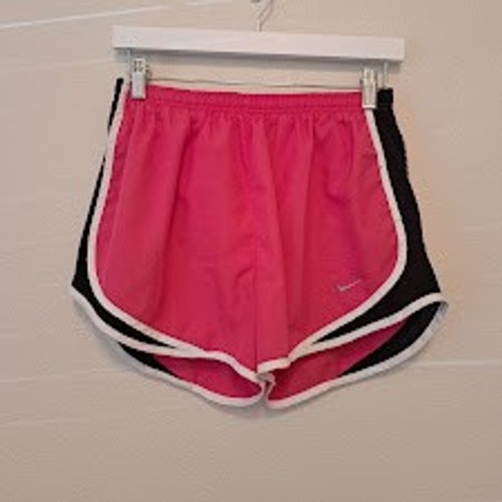 Nike Dri-FIT Tempo Running Shorts Pink Black White Women Size Medium